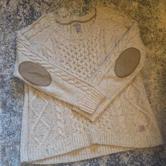 Carhartt Other - 🤎🤎 Carhartt Cream Cable Knit Sweater